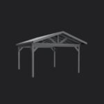 Lancaster | 16x14 Steel Gazebo with Gable Roof - Image 12