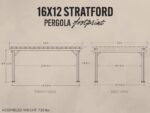 Stratford | 16x12 Steel Pergola – White - Image 2
