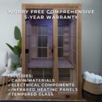 Rylan Indoor Infrared Sauna – 2 Person - Image 3