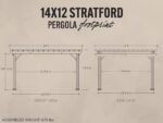 Stratford | 14x12 Steel Pergola – White - Image 2