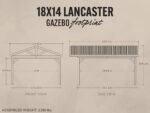 Lancaster | 18x14 Steel Gazebo with Gable Roof - Image 2