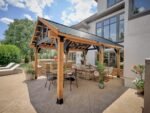 Lodge | 16x14 Cedar and Steel Gazebo with Steel Roof - Image 3