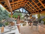 Lodge | 14x14 Cedar and Steel Gazebo with Steel Roof - Image 12