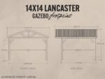 Lancaster | 14x14 Steel Gazebo with Gable Roof - Image 2