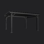 Stratford | 14x12 Steel Pergola – Black - Image 12