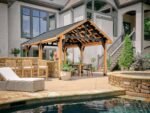 Lodge | 16x14 Cedar and Steel Gazebo with Steel Roof