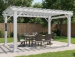 Stratford | 14x12 Steel Pergola – White