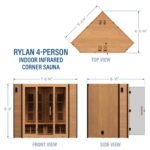 Rylan Indoor Infrared Corner Sauna – 4 Person - Image 2